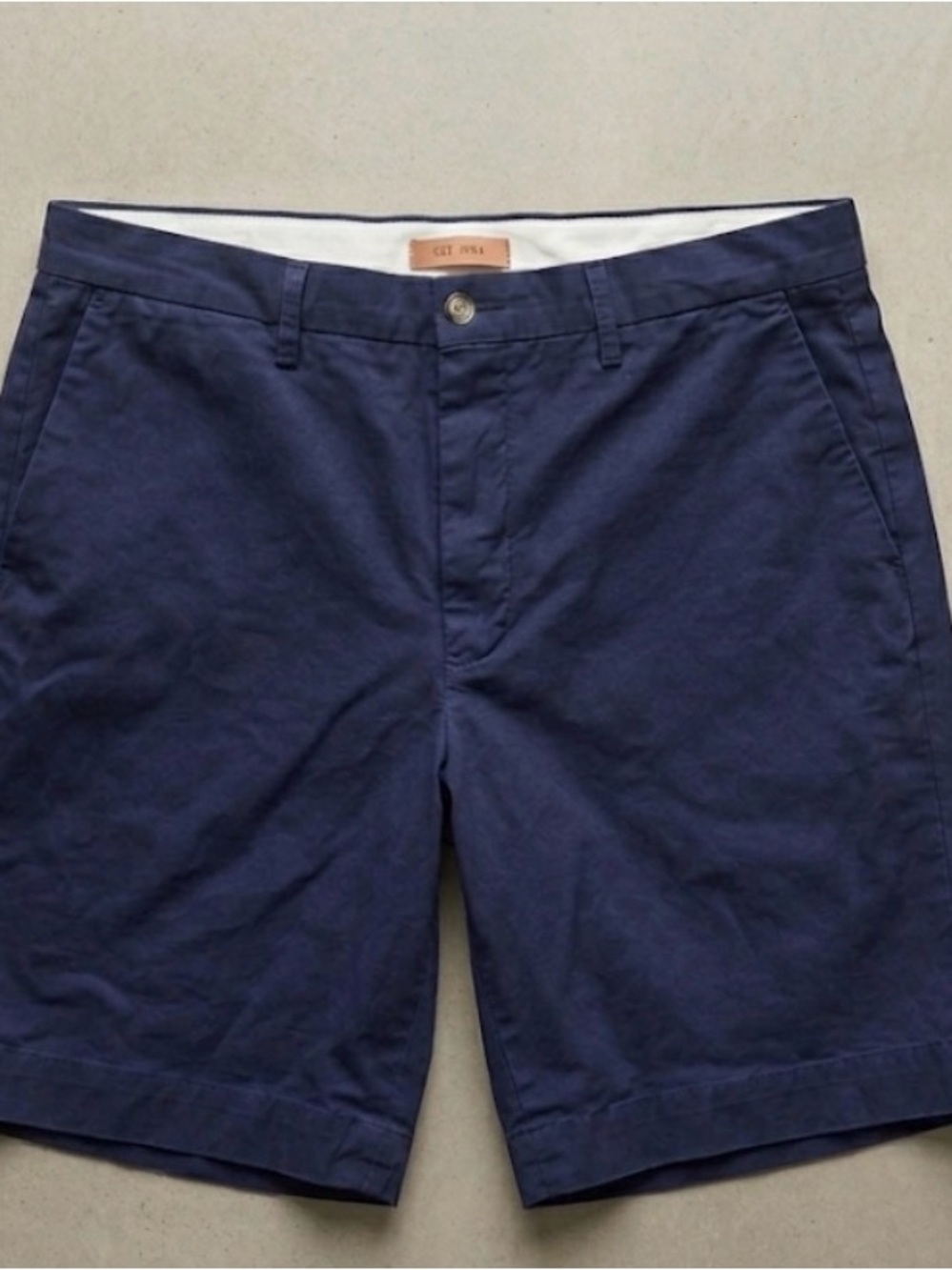 Polo Ralph Lauren Navy Blue Stretch Classic Fit Chino Shorts Size 33
